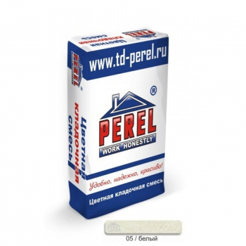 Цветная кладочная смесь Perel SL белая 50 кг
