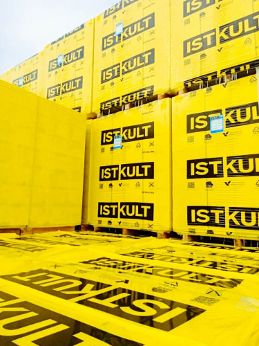 Газосиликатные блоки Istkult D500 625х750х150 Jumbo перегородочные